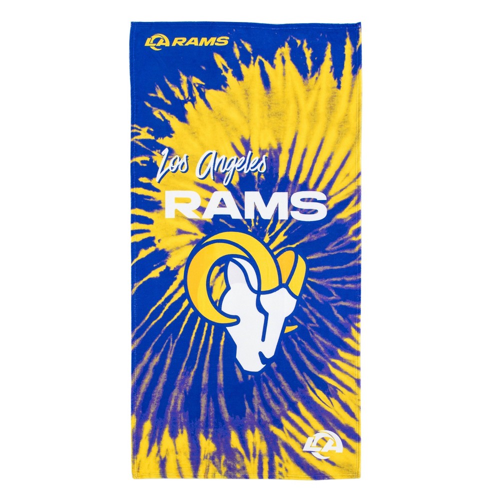 Los Angeles Rams Psychedelic Beach Towel